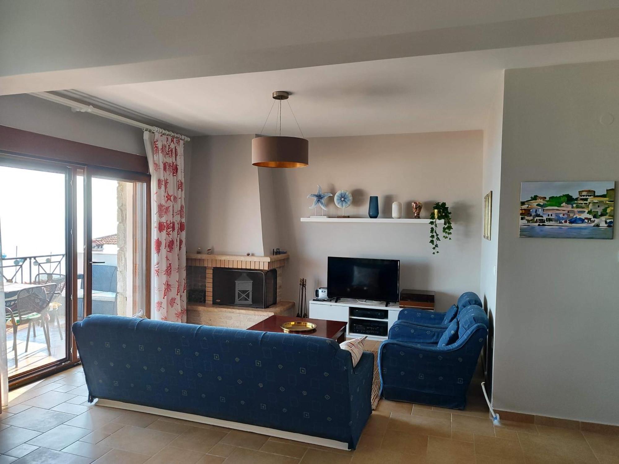 Navy Blue Apartment Nea Skioni Ngoại thất bức ảnh