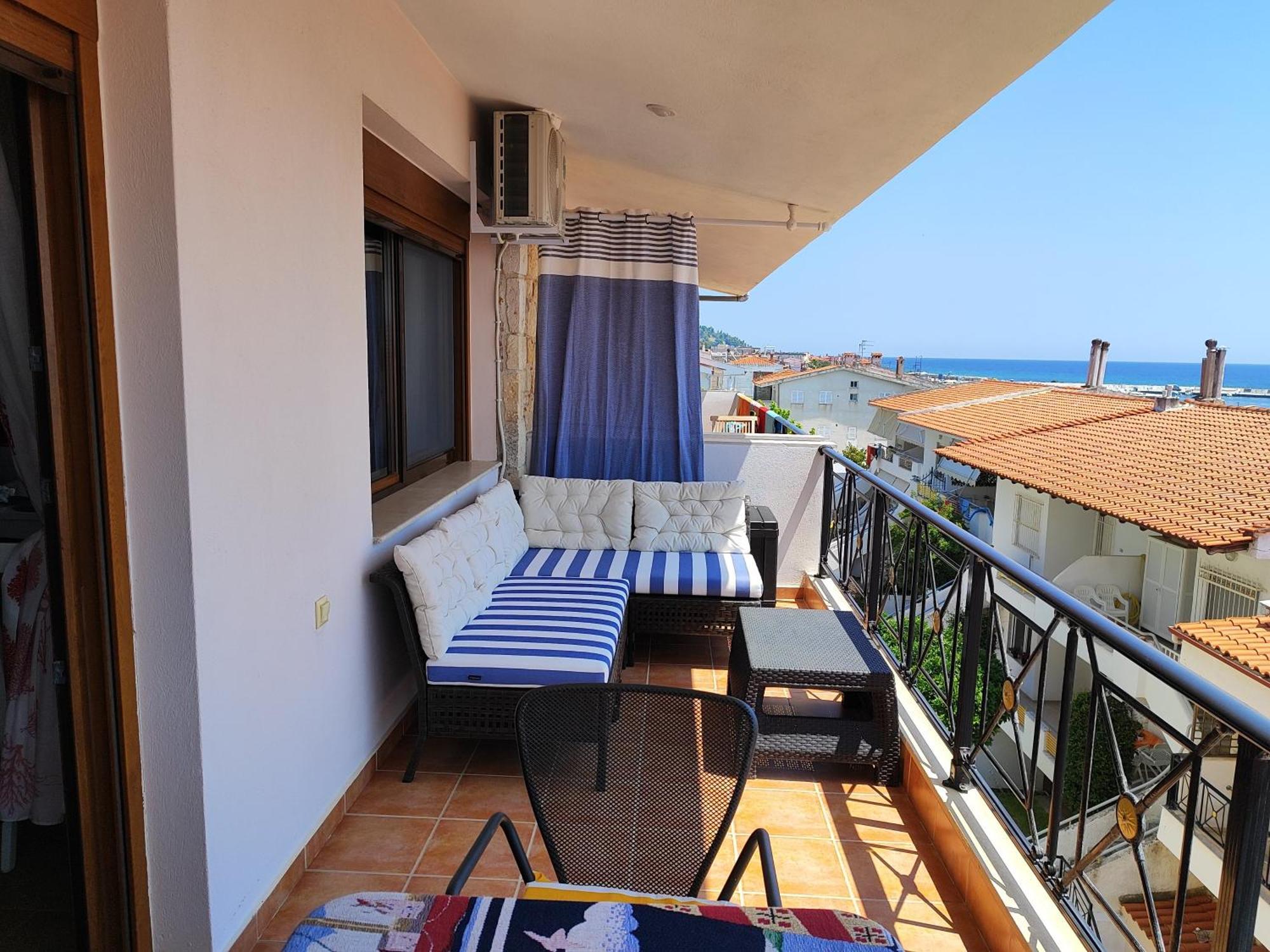 Navy Blue Apartment Nea Skioni Ngoại thất bức ảnh